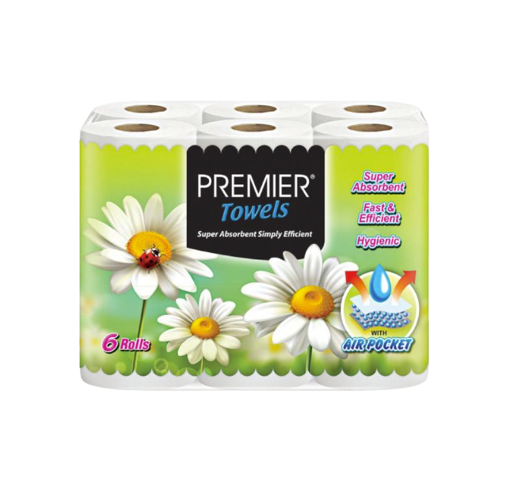 Premier KITCHEN TISSUE \ TISU DAPUR Premier 6PCS