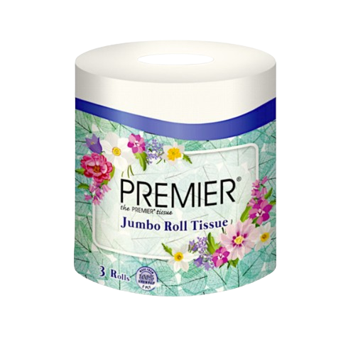 Premier Jumbo Roll Tissue \ Tisu 3 Roll X 2plyX 130M